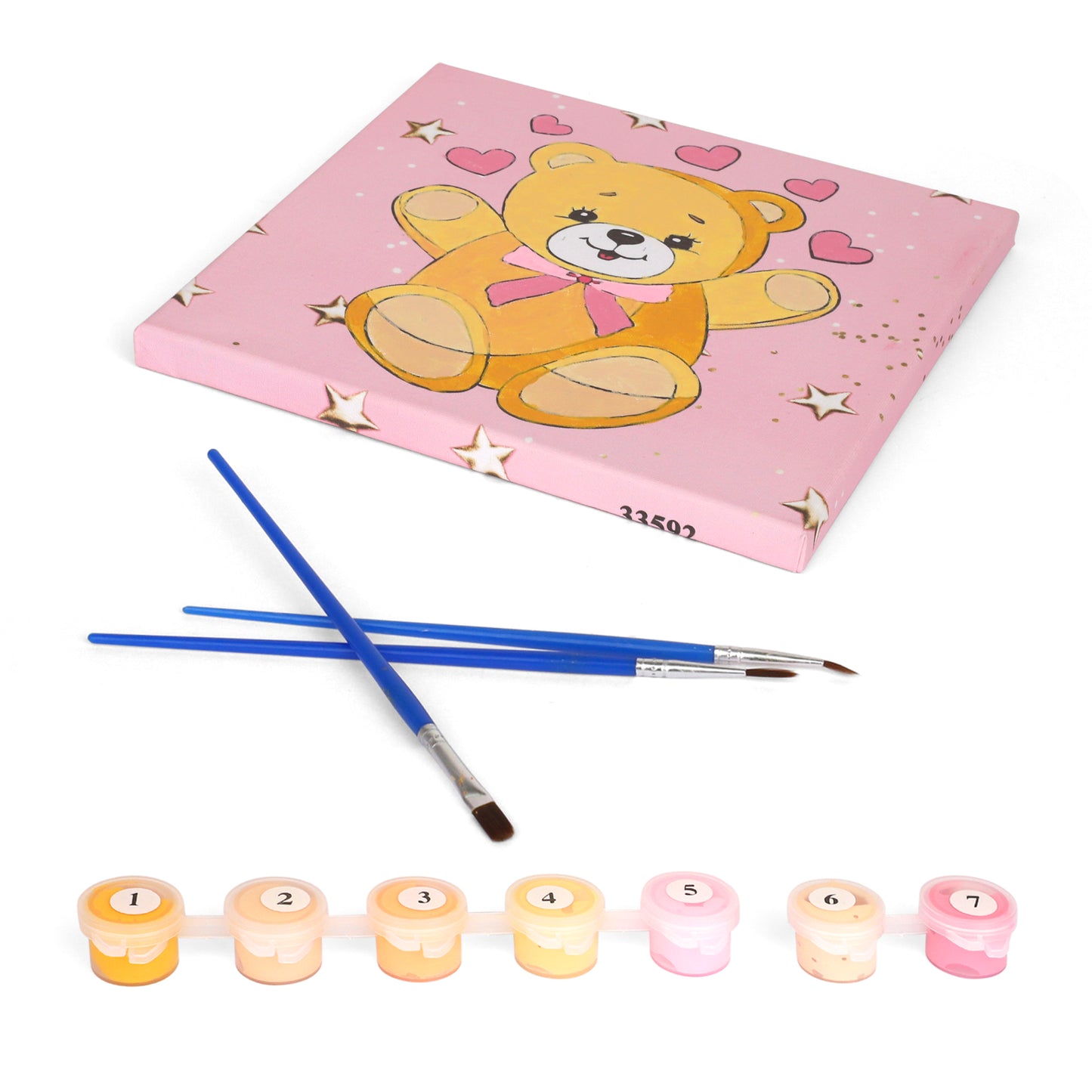 Paint by Number Teddy Bear
