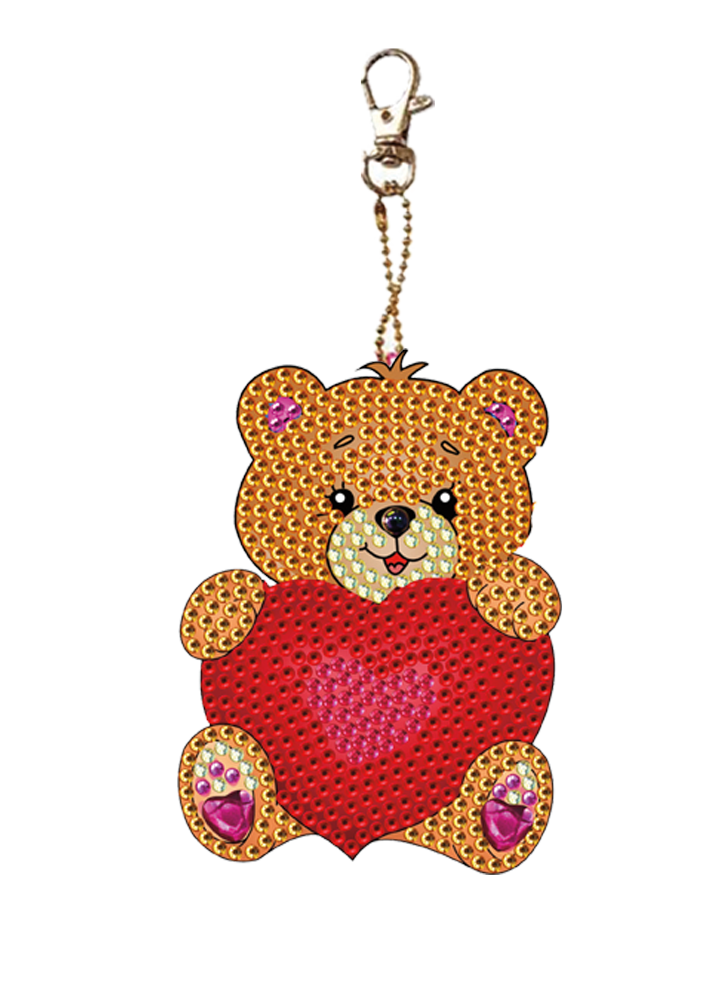 Crystal Teddy Bear Key Chain