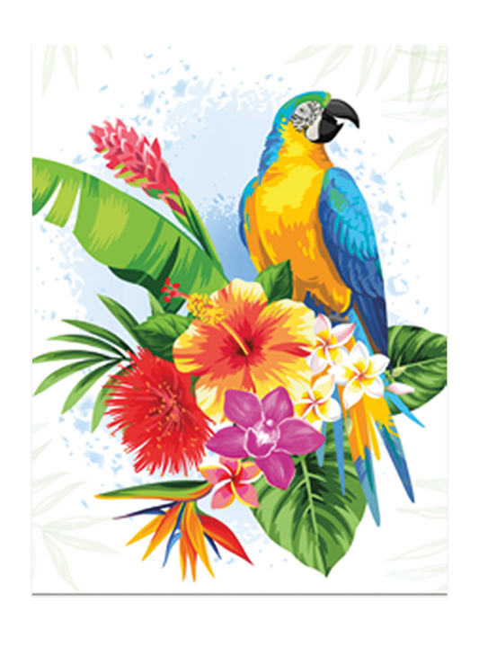 Diamond Art Stretched Canvas Parrot