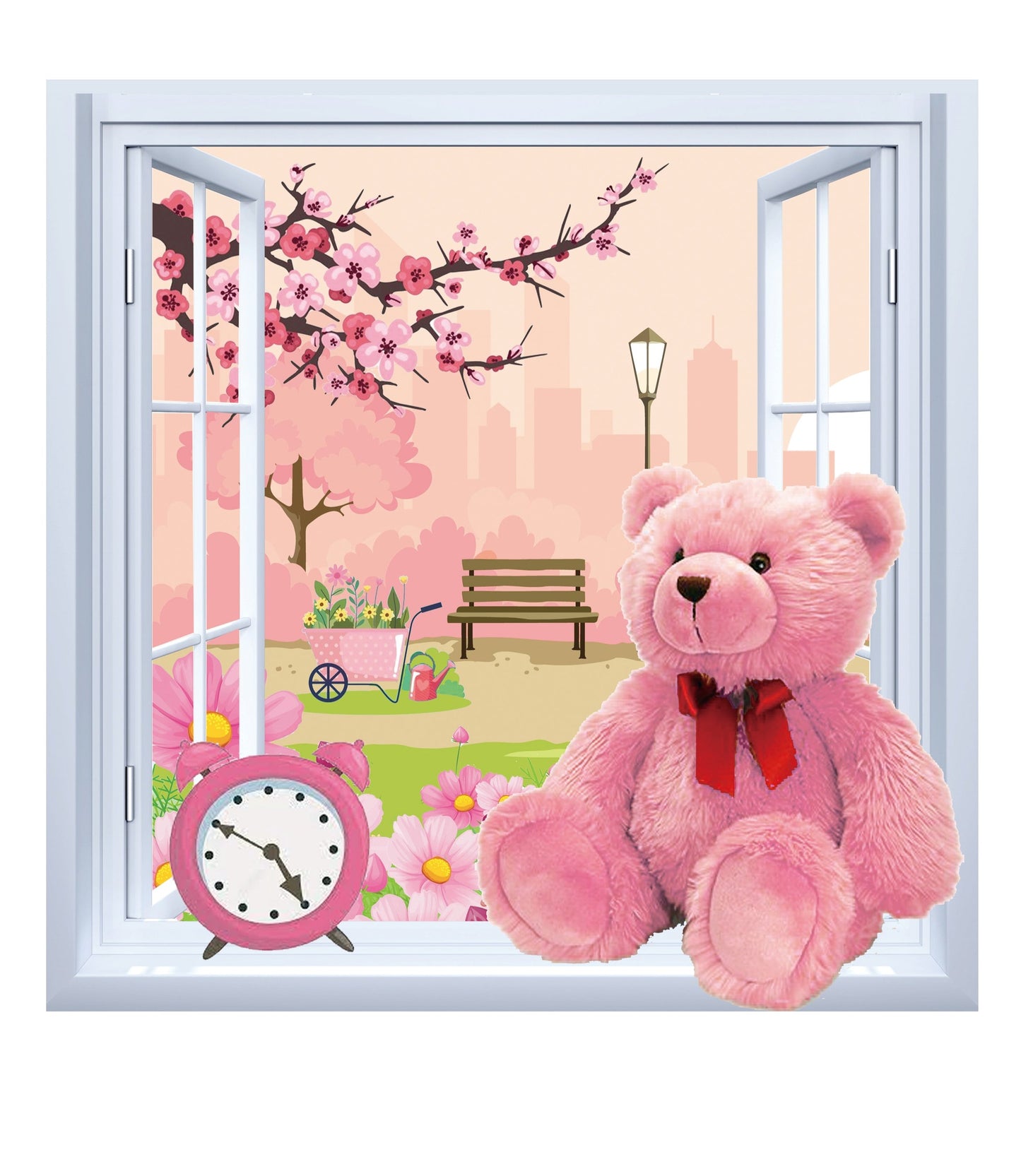 Paint by Number Teddy by Window