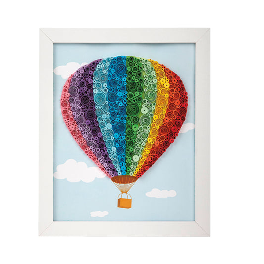 Quilled hot air balloon