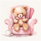 Paint by Number Teddy on Sofa