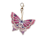 Diamond Art Butterfly Keychain