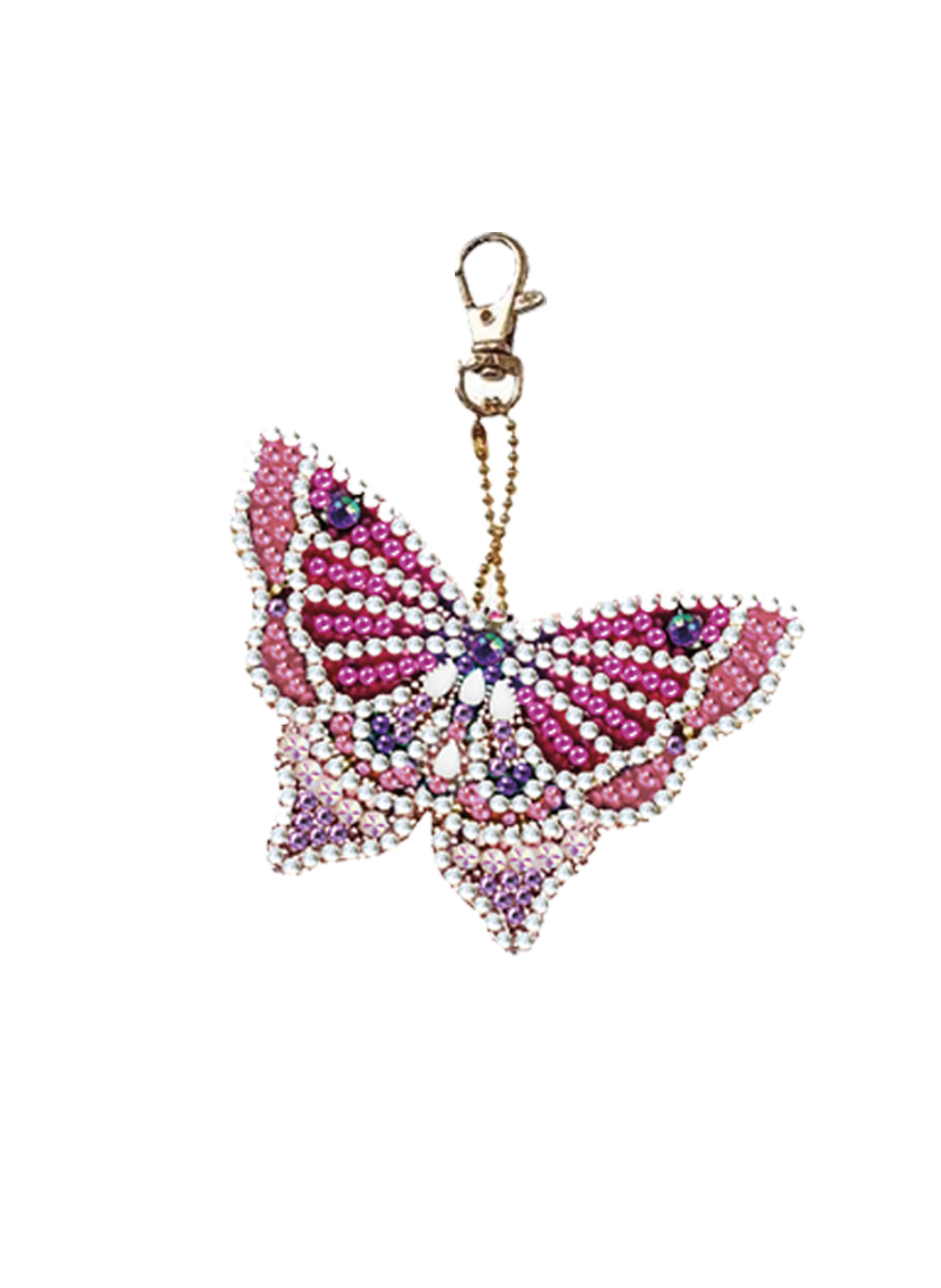 Diamond Art Butterfly Keychain