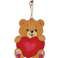 Diamond Art Caring Bear Keychain