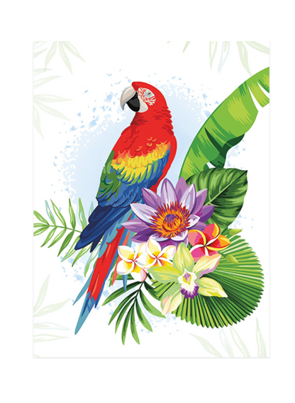 Diamond Art Stretched Canvas Parrot
