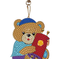 Diamond Art Torah Bear Keychain